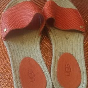 UGG rattan slip on sandals 37